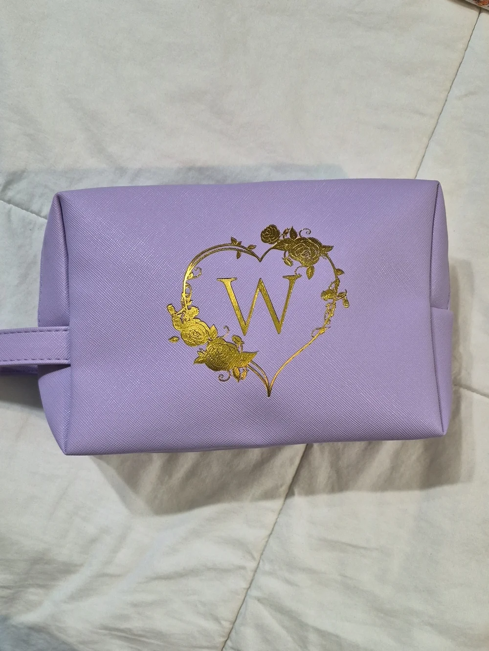 Initial Cosmetic Travel Bag